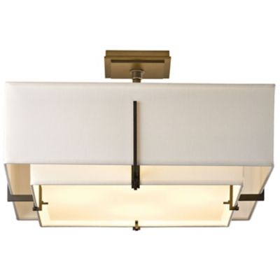 Exos Square Semi-Flushmount by Hubbardton Forge - Starlight Lighting USA and Canada